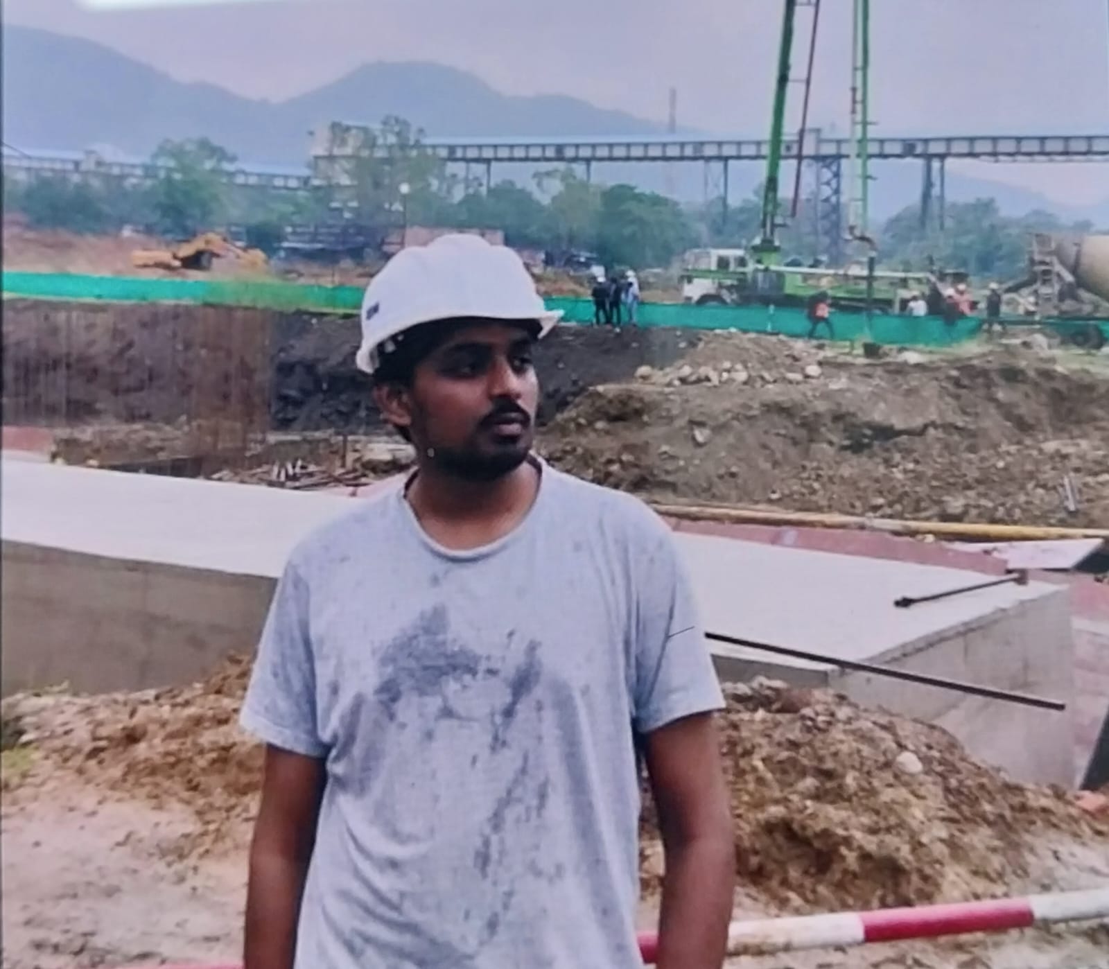 Site operator at a Navin Constructions project site