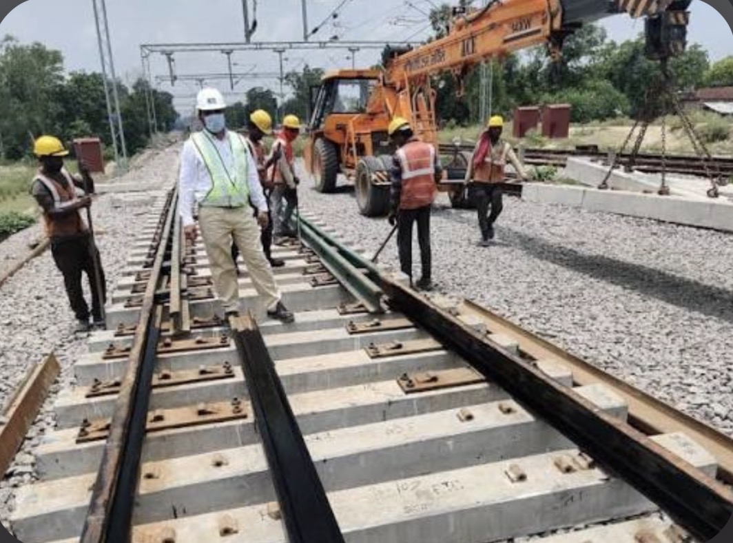 Railway Track Works by Navin Constructions